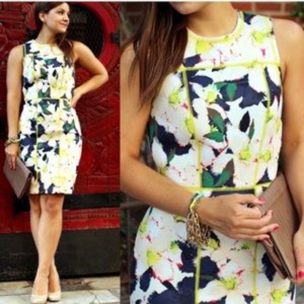 J.Crew Floral neprone floral sheath dress size 4